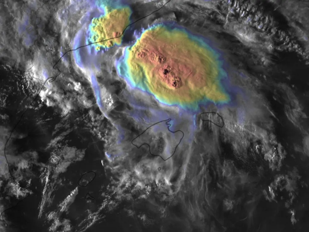 Imagen de satélite del 3 de octubre de 2026.